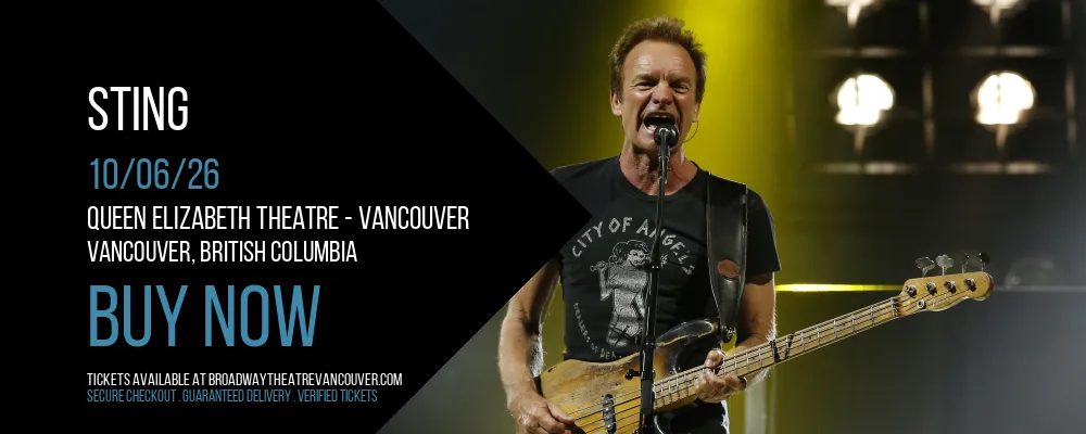 Sting at Queen Elizabeth Theatre